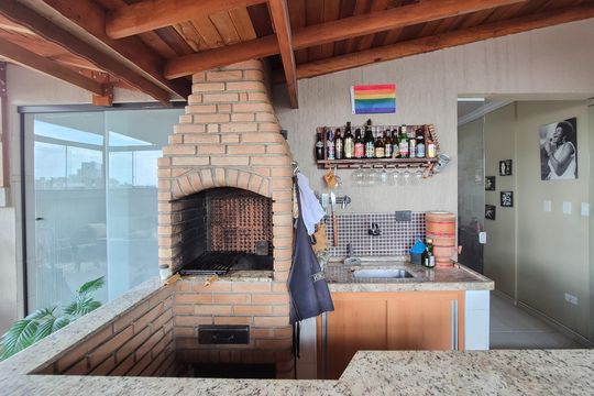 Área gourmet de apartamento à venda com 2 quartos, 114m² em Centro, São Bernardo do Campo