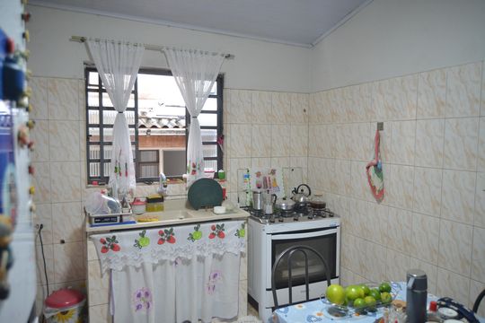 Cozinha de casa à venda com 3 quartos, 306m² em Vila Bela Vista, Santo André