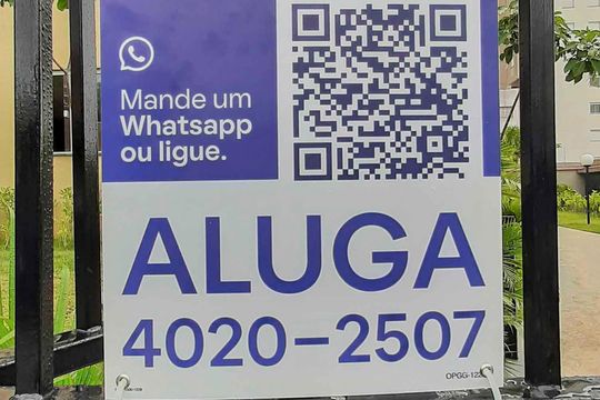 Placa QA Instalada de apartamento para alugar com 2 quartos, 56m² em Jardim Boa Vista (zona Oeste), Osasco