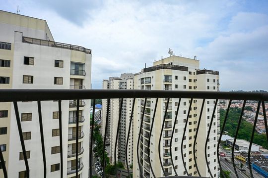 Varanda da Suíte  de apartamento à venda com 3 quartos, 220m² em Chácara Agrindus, Taboão da Serra