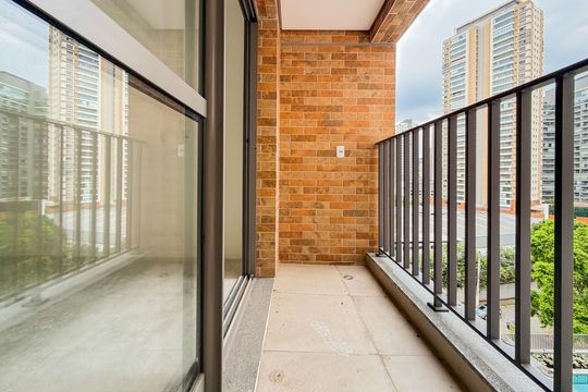 Varanda de kitnet/studio à venda com 1 quarto, 24m² em Chácara Klabin, São Paulo