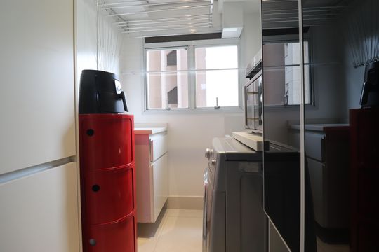 Área de Serviço de apartamento à venda com 2 quartos, 94m² em Jardim, Santo André