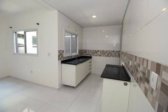 Cozinha de apartamento à venda com 2 quartos, 100m² em Vila Camilópolis, Santo André