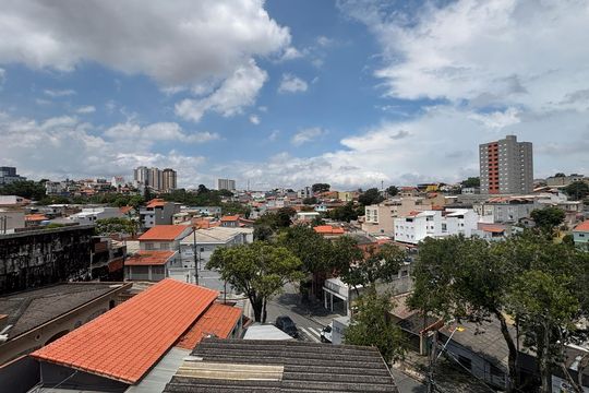Vista da Suíte de apartamento à venda com 2 quartos, 100m² em Parque das Nações, Santo André