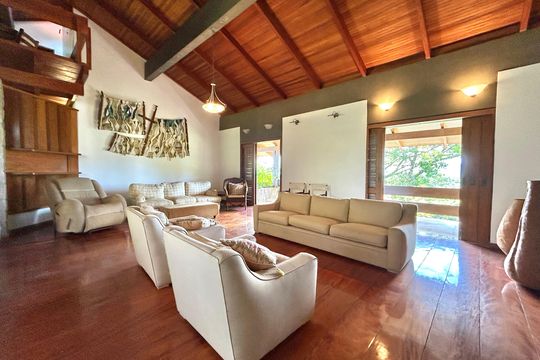 Sala de casa de condomínio para alugar com 5 quartos, 555m² em Santo Antonio de Lisboa, Florianópolis