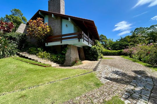 Fachada de casa de condomínio para alugar com 5 quartos, 555m² em Santo Antonio de Lisboa, Florianópolis