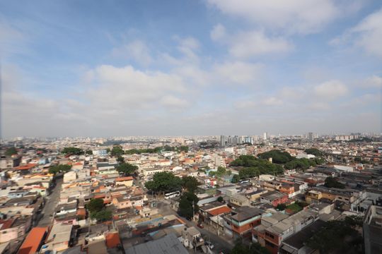Vista da Sala de apartamento à venda com 1 quarto, 27m² em Jardim Planalto, São Paulo