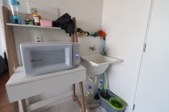 Cozinha - Área de Serviço de apartamento à venda com 1 quarto, 27m² em Jardim Planalto, São Paulo