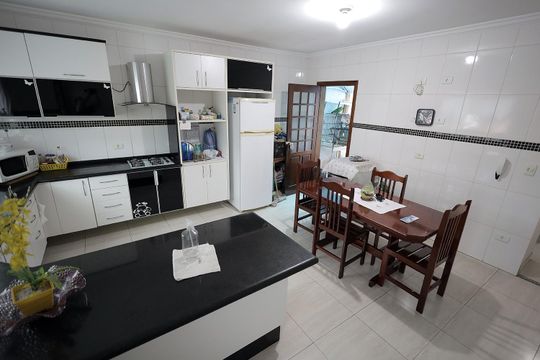 Cozinha de casa à venda com 4 quartos, 158m² em Parque Novo Oratório, Santo André