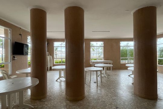 Área comum de apartamento para alugar com 2 quartos, 90m² em José Menino, Santos