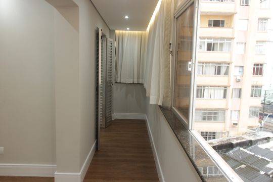 Sala de apartamento para alugar com 2 quartos, 90m² em José Menino, Santos