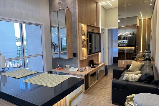 Sala de apartamento à venda com 2 quartos, 59m² em Centro, Diadema