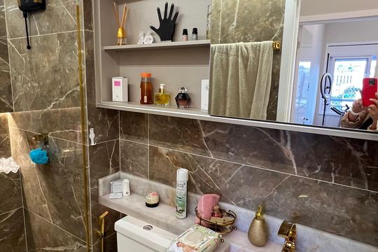 Banheiro de apartamento à venda com 2 quartos, 59m² em Centro, Diadema