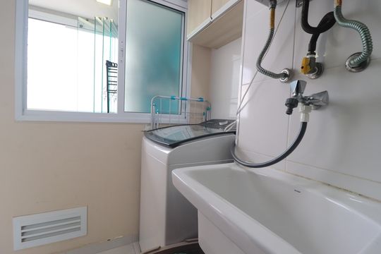 Área de Serviço de apartamento à venda com 3 quartos, 75m² em Parque das Nações, Santo André