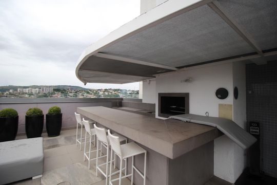 Área comum - Churrasqueira de apartamento à venda com 1 quarto, 48m² em Bela Vista, Porto Alegre