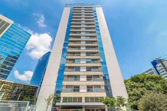 Fachada  de apartamento à venda com 1 quarto, 49m² em Petrópolis, Porto Alegre