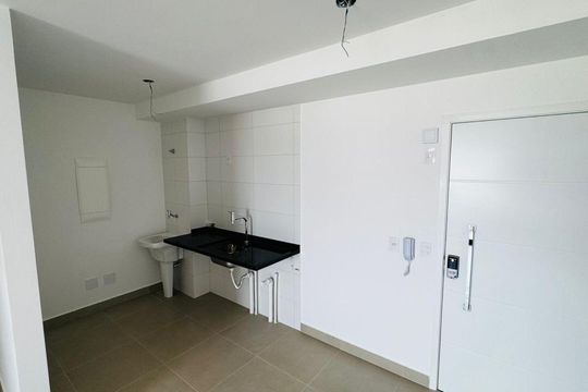 Cozinha de apartamento para alugar com 1 quarto, 42m² em Parque Campolim, Sorocaba