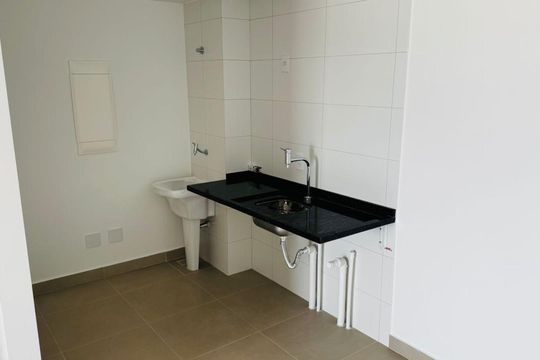 Cozinha de apartamento para alugar com 1 quarto, 42m² em Parque Campolim, Sorocaba