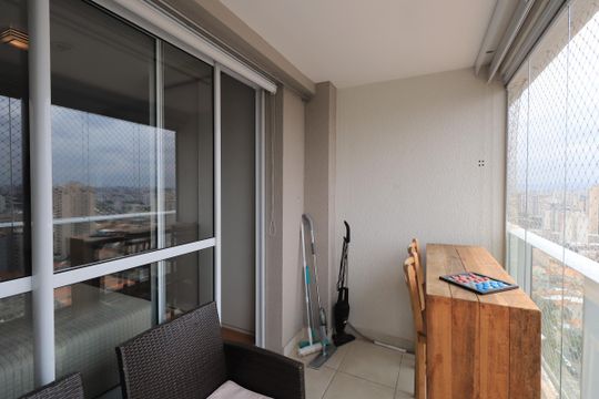 Sacada de apartamento à venda com 1 quarto, 35m² em Vila Gomes Cardim, São Paulo