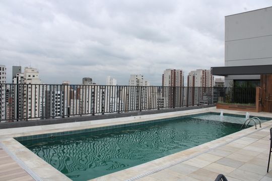 Área comum - Piscina de kitnet/studio à venda com 1 quarto, 23m² em Vila Mariana, São Paulo