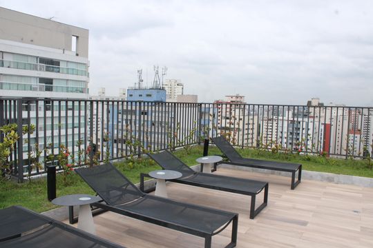 Área comum - Piscina de kitnet/studio à venda com 1 quarto, 23m² em Vila Mariana, São Paulo