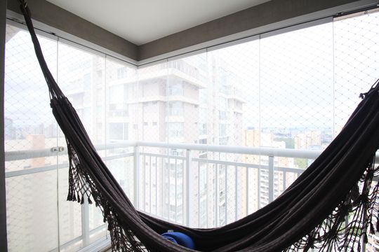 Varanda Suíte 2 de apartamento à venda com 4 quartos, 203m² em Vila Andrade, São Paulo