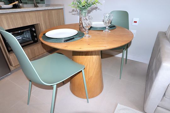 Espaço integrado - Cozinha de kitnet/studio à venda com 1 quarto, 30m² em Jardim do Salso, Porto Alegre