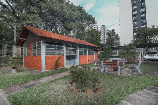 Área comum - Salão de festas de apartamento para alugar com 2 quartos, 52m² em São Sebastião, Porto Alegre