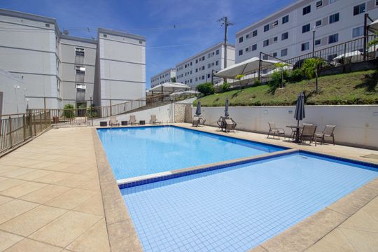 Área comum - Piscina de apartamento à venda com 2 quartos, 65m² em Cabral, Contagem