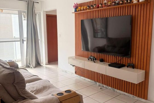 Sala de apartamento à venda com 2 quartos, 57m² em Chácaras, Betim