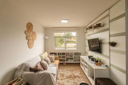 Sala de apartamento à venda com 3 quartos, 50m² em Parolin, Curitiba