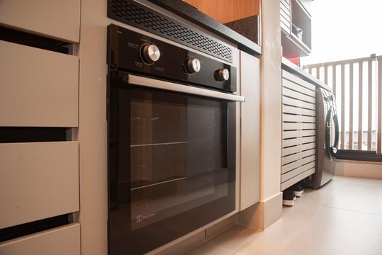 Cozinha de apartamento à venda com 2 quartos, 68m² em Vila Clementino, São Paulo