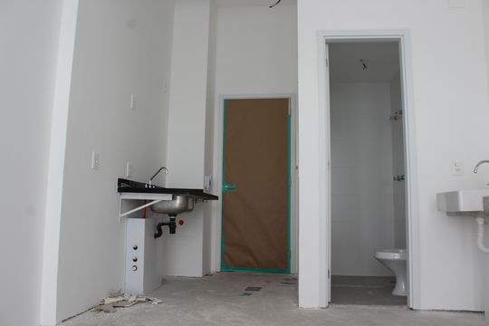 Cozinha de kitnet/studio à venda com 1 quarto, 36m² em Higienópolis, São Paulo