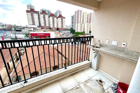 Varanda da Sala de apartamento para alugar com 2 quartos, 46m² em Jardim Flor da Montanha, Guarulhos
