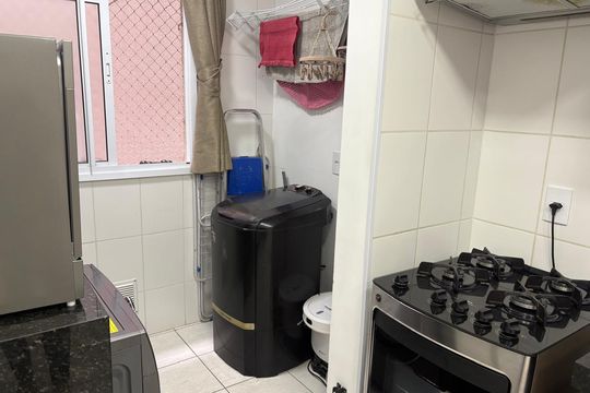 Área de serviço de apartamento à venda com 2 quartos, 46m² em Freguesia do Ó, São Paulo