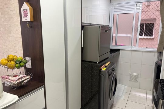 Cozinha de apartamento à venda com 2 quartos, 46m² em Freguesia do Ó, São Paulo