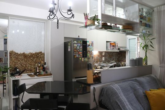 Cozinha de apartamento para alugar com 2 quartos, 70m² em Parque Industrial Tomas Edson, São Paulo