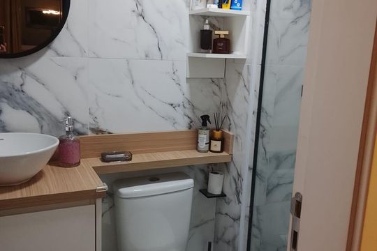 Banheiro de apartamento à venda com 2 quartos, 36m² em Vila Socorro, São Paulo