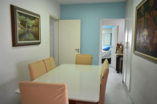 Sala de apartamento à venda com 3 quartos, 83m² em Mirandópolis, São Paulo