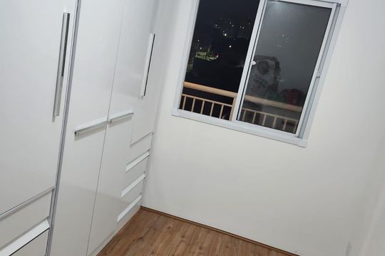 Quarto de apartamento à venda com 1 quarto, 37m² em Vila das Belezas, São Paulo