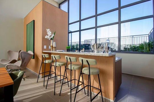 Área comum de kitnet/studio à venda com 1 quarto, 24m² em Cidade Monções, São Paulo