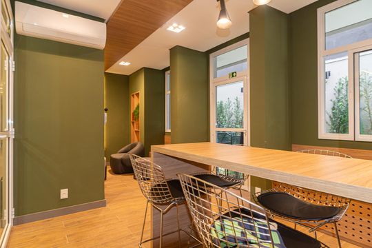 Área comum - Coworking de kitnet/studio à venda com 1 quarto, 29m² em Vila Buarque, São Paulo