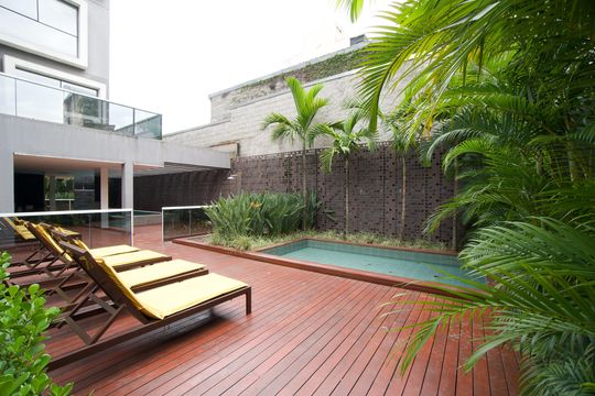 Área comum - Piscina de kitnet/studio à venda com 1 quarto, 30m² em Pinheiros, São Paulo