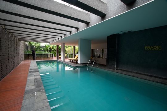 Área comum - Piscina de kitnet/studio à venda com 1 quarto, 30m² em Pinheiros, São Paulo