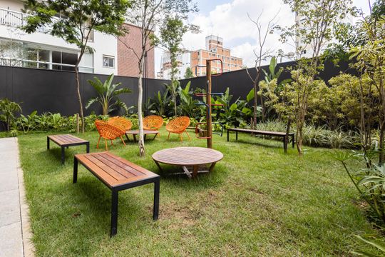 Área comum de apartamento à venda com 1 quarto, 70m² em Pinheiros, São Paulo