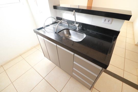 Cozinha  de apartamento para alugar com 2 quartos, 50m² em Chácaras Hipica, Ribeirão Preto
