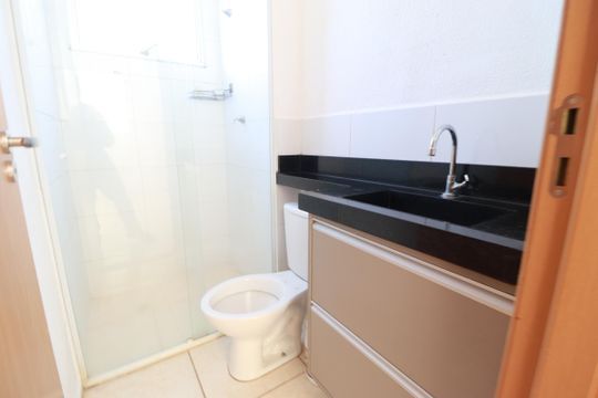 Banheiro  de apartamento para alugar com 2 quartos, 50m² em Chácaras Hipica, Ribeirão Preto