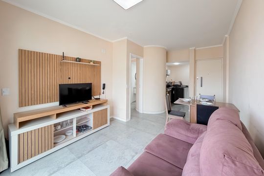 Sala de apartamento para alugar com 1 quarto, 34m² em Liberdade, São Paulo