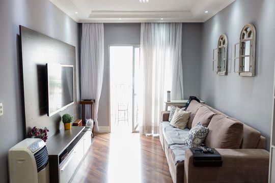 sala de apartamento à venda com 3 quartos, 74m² em Vila Yara, Osasco