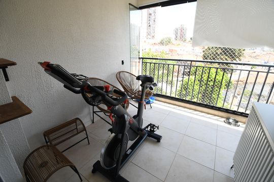 Sala - Sacada de apartamento à venda com 3 quartos, 77m² em Taquaral, Campinas